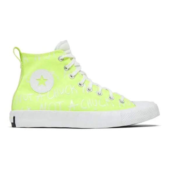 Converse UNT1TL3D High 'Not A Chuck - Volt' Neon Green Lace Up Sneakers Unisex - Picture 1 of 7